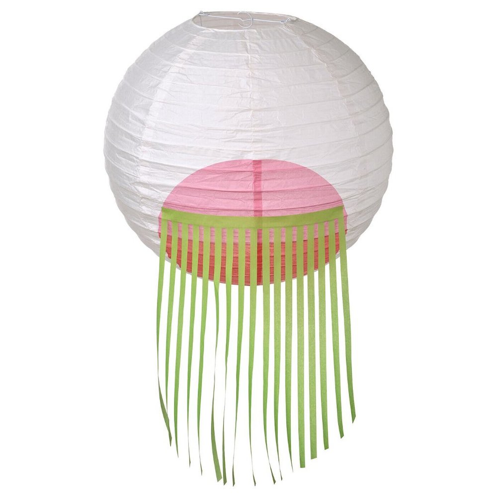 New ! IKEA OMSESIDIG ÖMSESIDIG Pendant Lamp Shade White/pink 16" 505.454.90